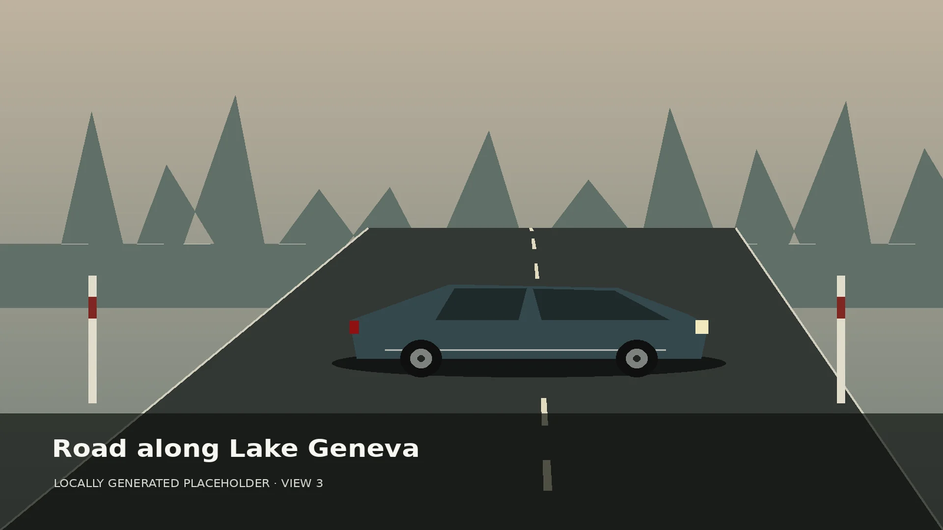 Road along Lake Geneva
